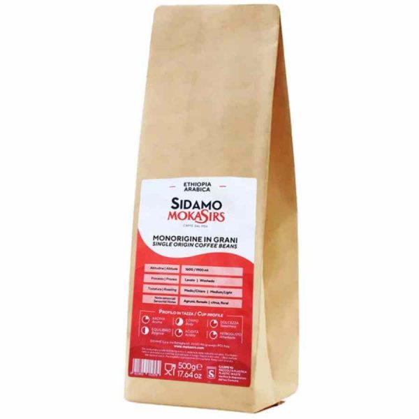 Discover the rich flavors of MochaSirs Ethiopia Sidamo 500g - a premium blend of Ethiopian coffee beans. Elevate your coffee experience now!