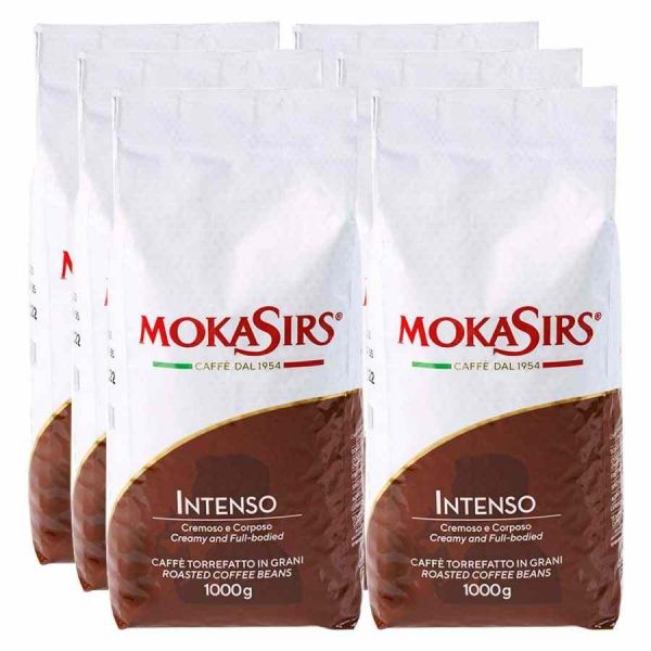 Delight your senses with MokaSirs Intenso coffee beans - rich, bold, and irresistibly aromatic coffee blend for the perfect pick-me-up.