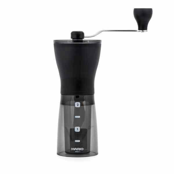Experience precision grinding with the HARIO Mini Mill + Grinder, perfect for achieving fresh coffee grounds at home.