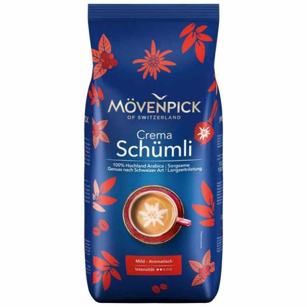 Indulge in the rich flavor of Movenpick Schumli Coffee Beans 1 kg - premium quality Arabica beans for the perfect brew. Buy now!