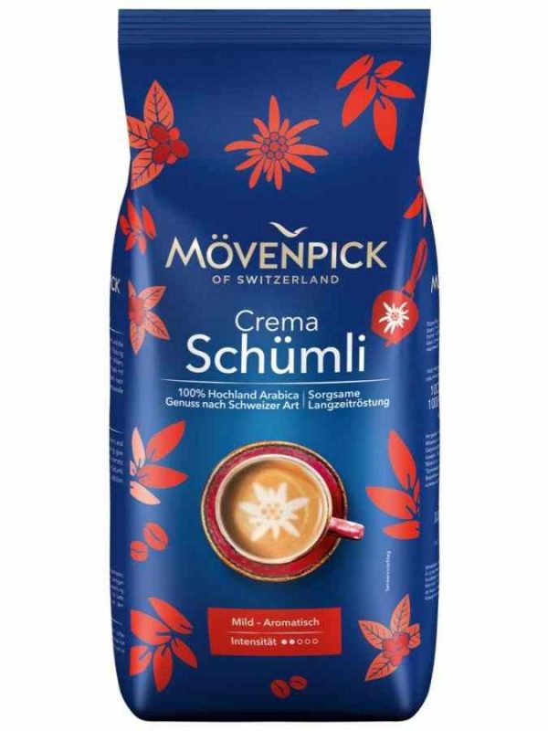 Indulge in the rich flavor of Movenpick Schumli Coffee Beans 1 kg - premium quality Arabica beans for the perfect brew. Buy now!
