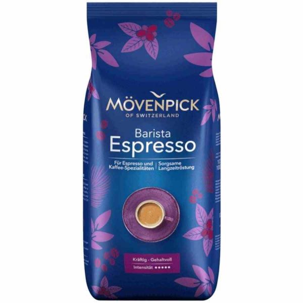 Indulge in rich flavors with Mövenpick Espresso Coffee Beans 1 kg - premium quality coffee beans for a delightful brew at home.