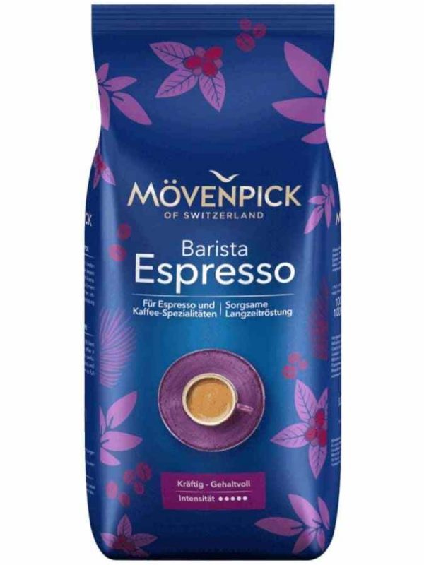 Indulge in rich flavors with Mövenpick Espresso Coffee Beans 1 kg - premium quality coffee beans for a delightful brew at home.