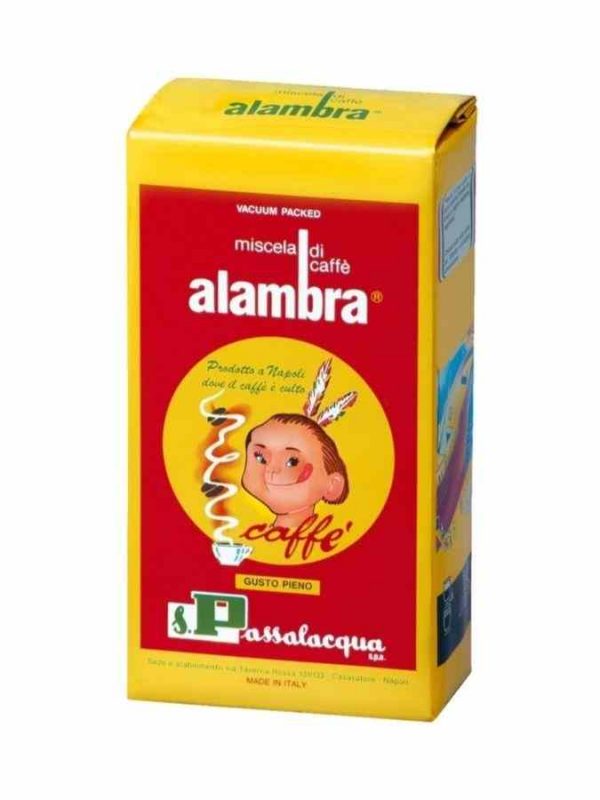Passalacqua Alambra 250g Ground Coffee - Rich and aromatic Italian coffee blend for your everyday indulgence. Buy now!