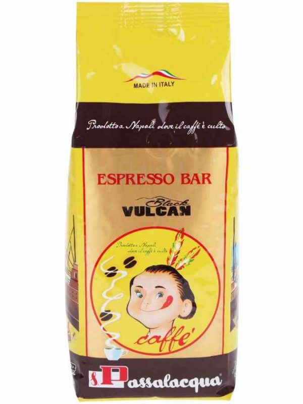 Passalacqua Black Vulcan 500g premium coffee beans for a rich and bold brew experience, shop online now