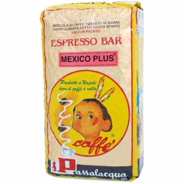 Passalacqua México Plus 1kg coffee beans: Rich and flavorful premium blend from Mexico for a gourmet coffee experience.