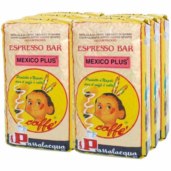 Indulge in Passalacqua Mexico Plus 6 x 1 kg coffee beans - a premium blend for a rich and flavorful brew. Order now for a taste of perfection!