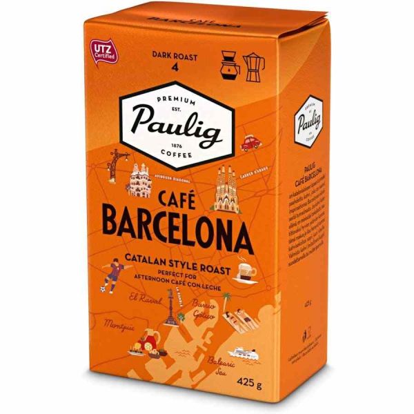 Experience the rich flavors of Paulig Cafe Barcelona - the perfect blend for coffee enthusiasts. Order now for a taste of Spain!