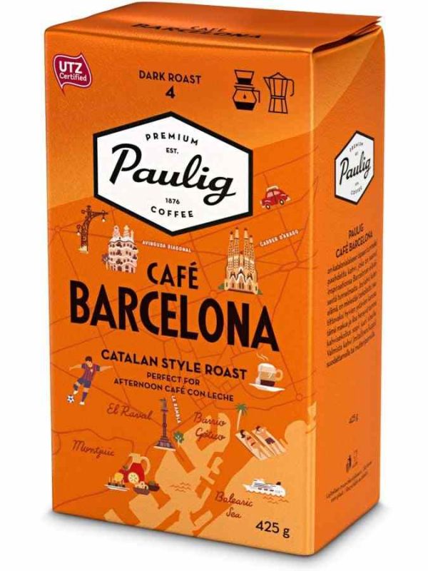 Experience the rich flavors of Paulig Cafe Barcelona - the perfect blend for coffee enthusiasts. Order now for a taste of Spain!