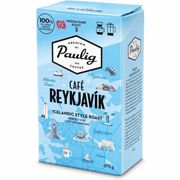Experience the rich taste of Paulig Café Reykjavík - the perfect blend of premium coffee beans for a luxurious coffee indulgence.