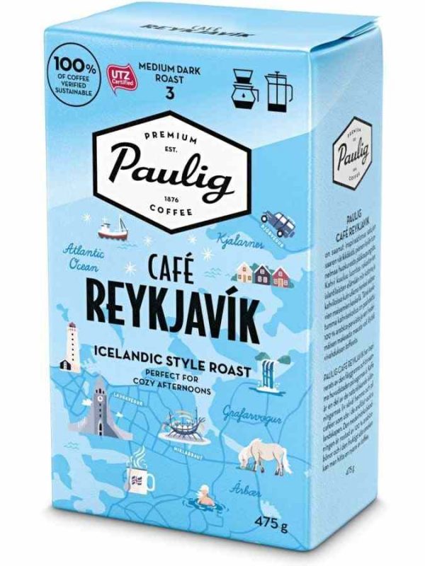 Experience the rich taste of Paulig Café Reykjavík - the perfect blend of premium coffee beans for a luxurious coffee indulgence.