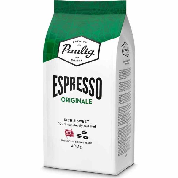 Indulge in rich aromas with Paulig Espresso Originale Coffee Beans 400g - a premium choice for your daily brew. Order now for a delightful experience!