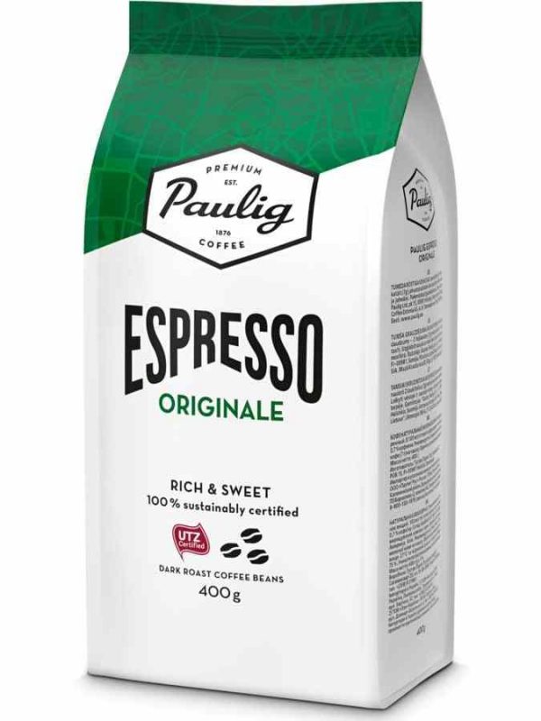 Indulge in rich aromas with Paulig Espresso Originale Coffee Beans 400g - a premium choice for your daily brew. Order now for a delightful experience!