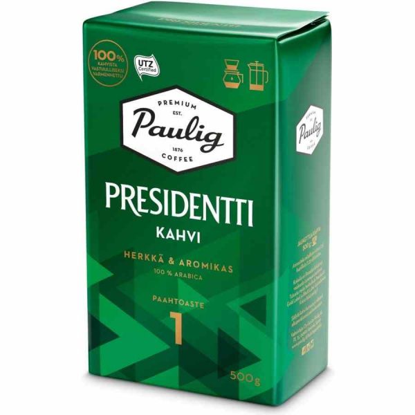 Paulig President Cafe: Indulge in the rich flavors of this premium coffee blend. Buy online for a luxurious coffee experience!