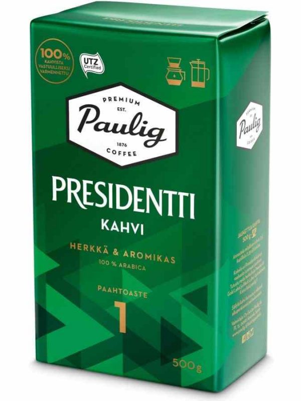 Paulig President Cafe: Indulge in the rich flavors of this premium coffee blend. Buy online for a luxurious coffee experience!