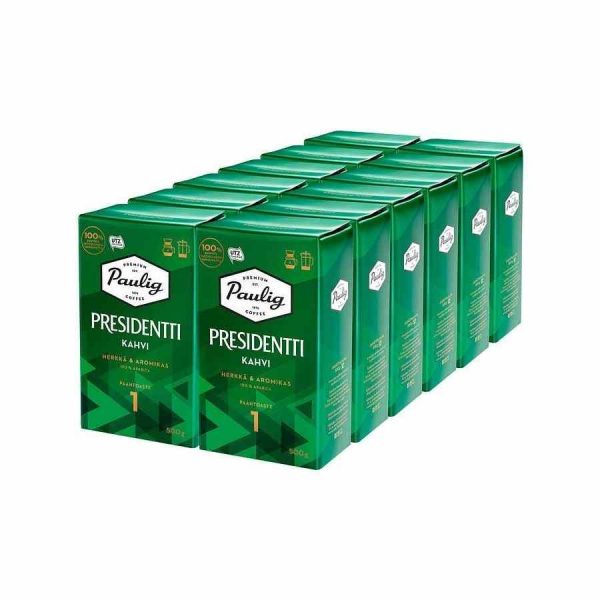 Indulge in rich and premium Paulig President Cafe - the perfect coffee blend for coffee lovers. Order now for a luxurious coffee experience!