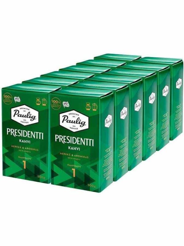 Indulge in rich and premium Paulig President Cafe - the perfect coffee blend for coffee lovers. Order now for a luxurious coffee experience!