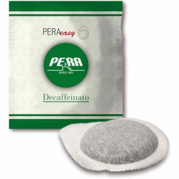 Decaffeinated Pêra E.S.E. espresso capsules for a smoother coffee experience - shop now for premium quality coffee pods!