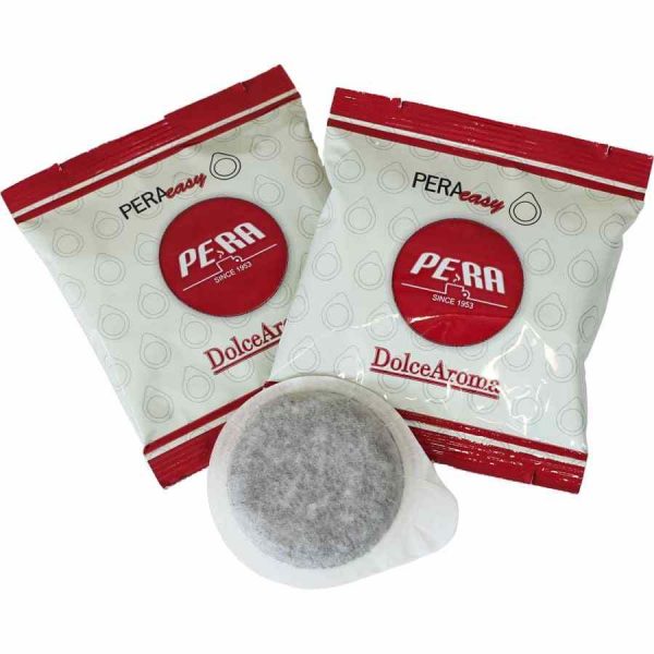 Indulge in rich Pera Dolce Aroma E.S.E. espresso pods for a gourmet coffee experience at home. Enjoy exceptional flavor and convenience.
