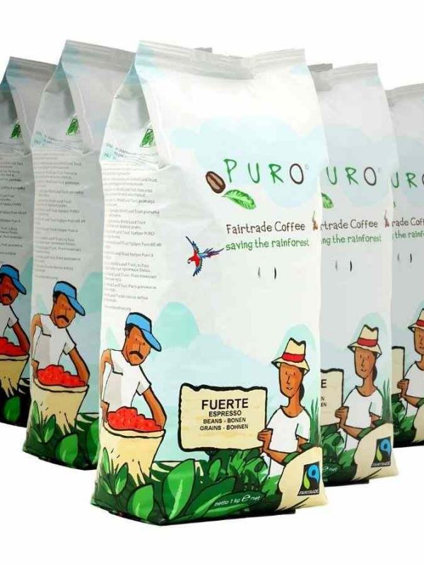 Premium Puro Fuerte Coffee in Beans - 9 x 1 kg Pack, Rich Flavor and Aroma, Perfect for Coffee Connoisseurs, Buy Online Now!