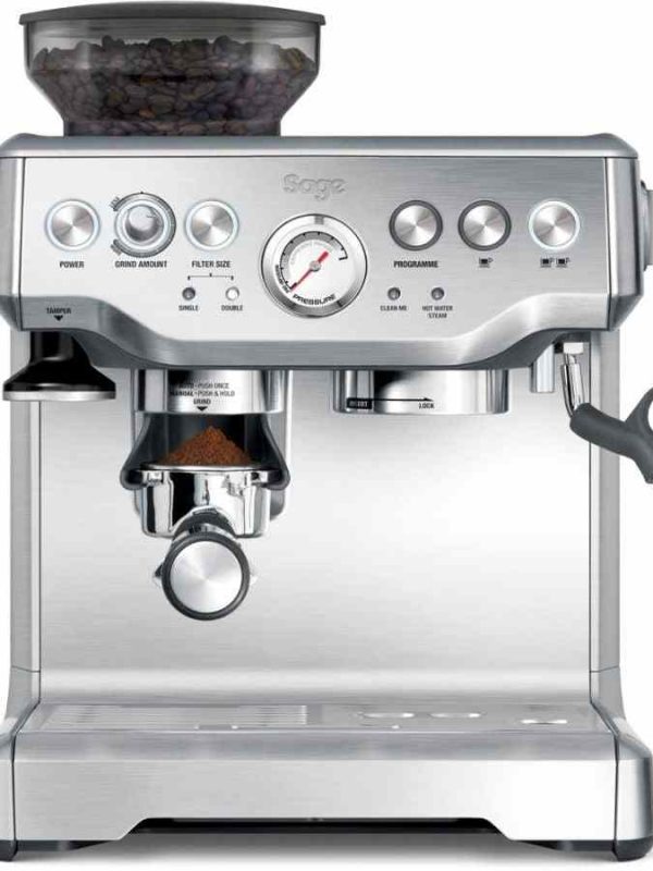 Experience barista-quality espresso at home with the Sage The Barista Express Espresso Machine in elegant silver finish.