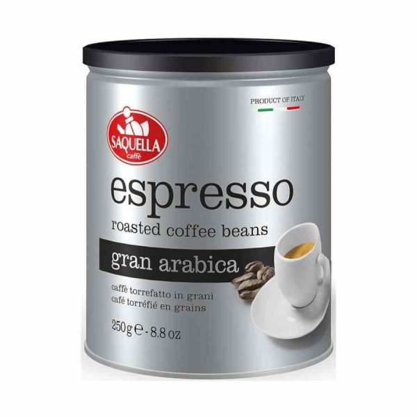 Premium Saquella Espresso Gran Arabica 250g Coffee Beans - Rich flavor and aroma for the perfect coffee experience