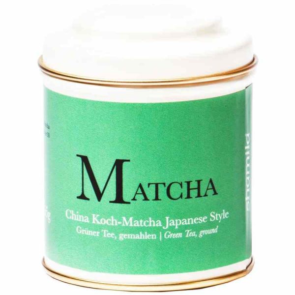 Premium Shamila Matcha Can - Chinese and Japanese Style Blend, 65g - Exquisite Green Tea Powder for Tea Lovers - Buy Online Now!