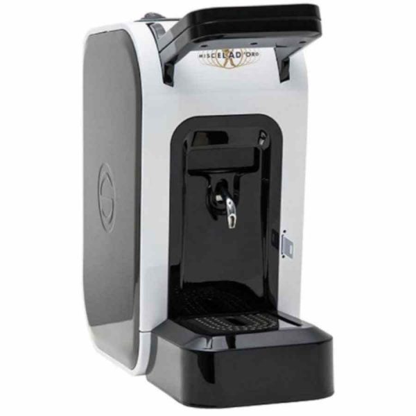 Spinel Ciao Espresso Machine for E.S.E. Pods, White - Premium coffee maker for easy serving espresso pods, sleek design for modern kitchens