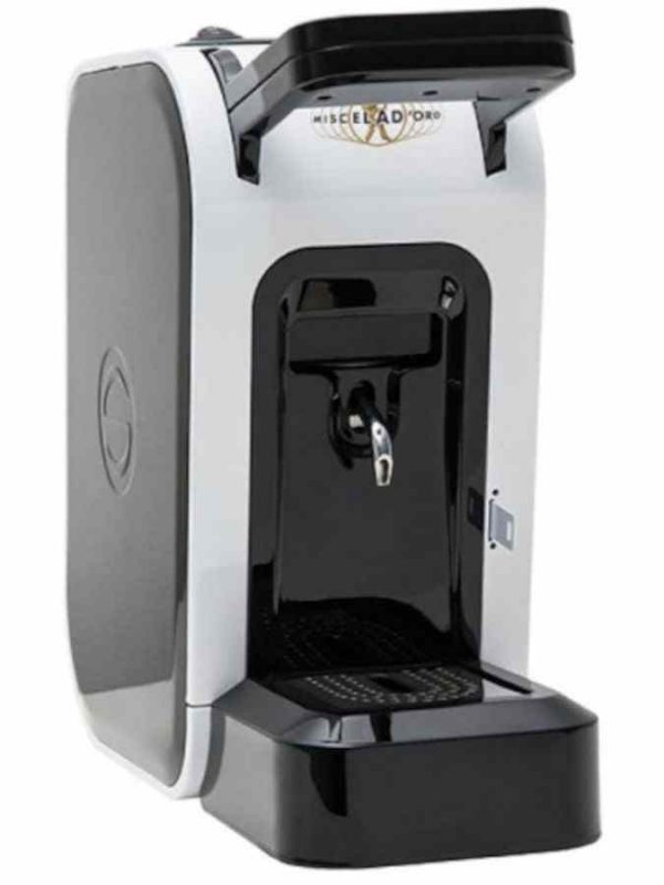 Spinel Ciao Espresso Machine for E.S.E. Pods, White - Premium coffee maker for easy serving espresso pods, sleek design for modern kitchens