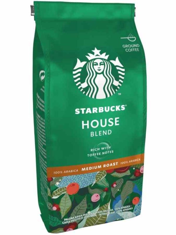 Delight in the rich aroma of Starbucks House Blend 200g ground coffee - a premium blend for coffee enthusiasts. Buy now for a special treat!