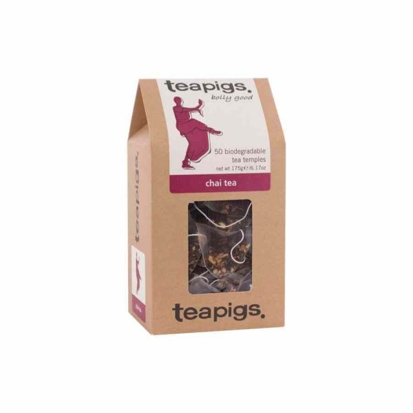 Enjoy the rich aroma and bold flavor of Teapigs Chai Tea Bags - a premium blend for a perfect chai tea experience.