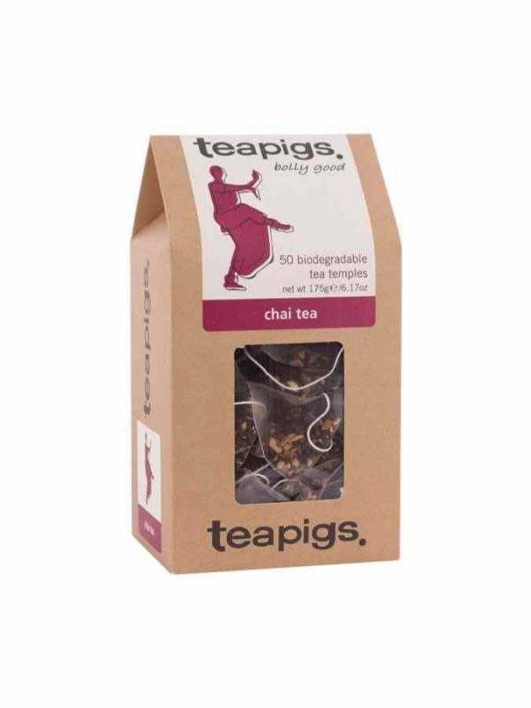Enjoy the rich aroma and bold flavor of Teapigs Chai Tea Bags - a premium blend for a perfect chai tea experience.