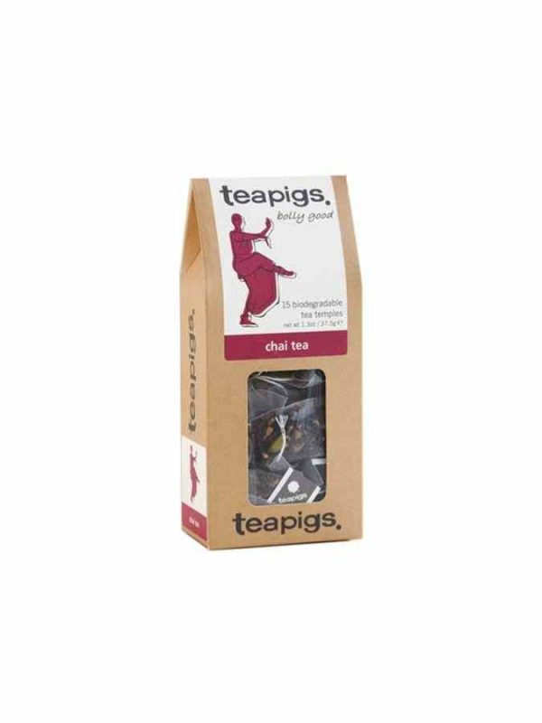 Indulge in the aromatic blend of Teapigs Chai Tea Bags, a premium choice for tea lovers looking for a spicy and unique flavor experience.