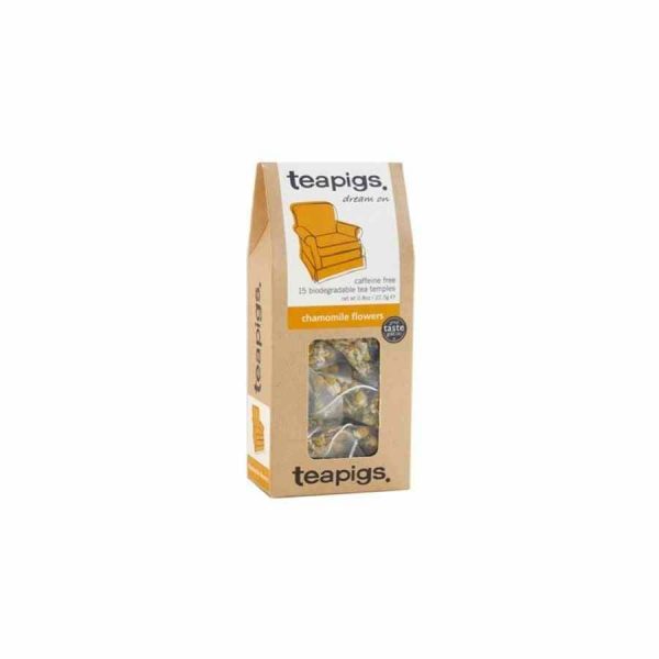 Teapigs Chamomile Flower Tea Bags - Soothing herbal tea with high-quality chamomile flowers, perfect for relaxation and unwinding at home. Shop now!
