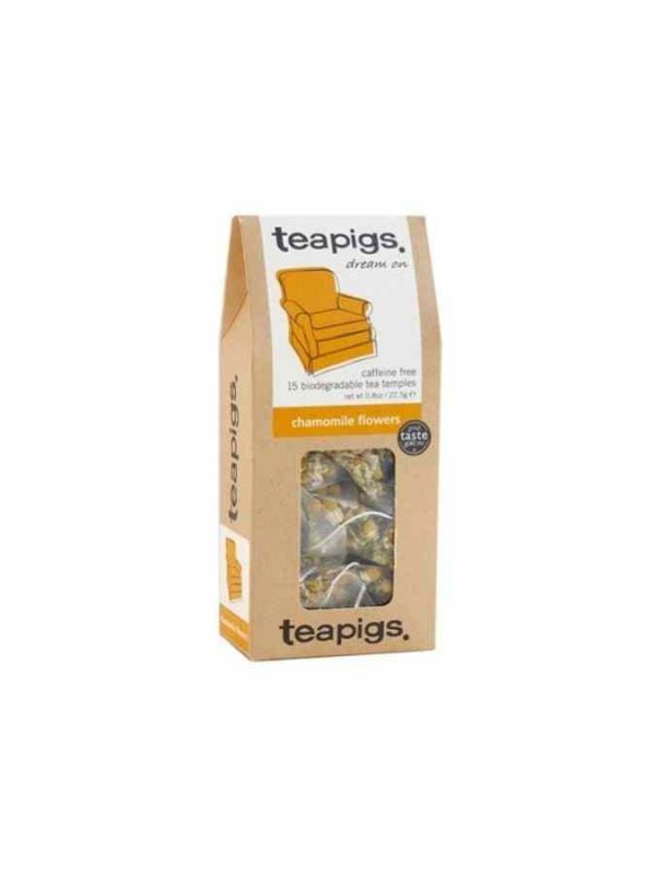 Teapigs Chamomile Flower Tea Bags - Soothing herbal tea with high-quality chamomile flowers, perfect for relaxation and unwinding at home. Shop now!