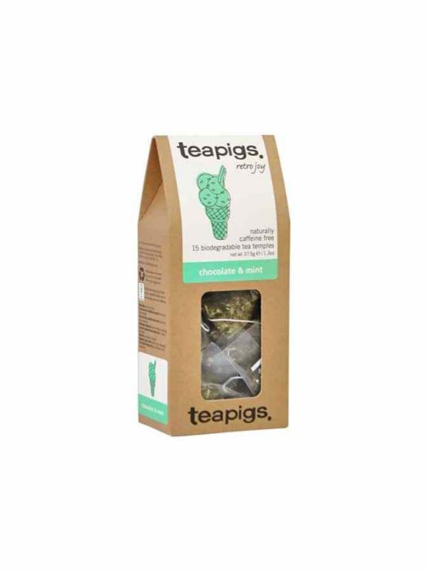 Indulge in Teapigs Chocolate and Mint Tea - A Delicious Blend of Rich Chocolate and Refreshing Mint in 15 Tea Bags - Buy Now!