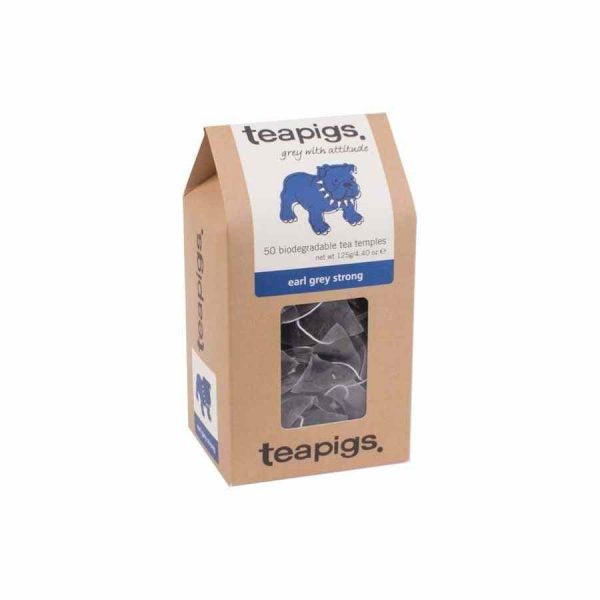 Earl Gray Teapigs Strong Tea Bags - Premium blend of robust black tea with distinctive bergamot flavor, perfect for tea enthusiasts.