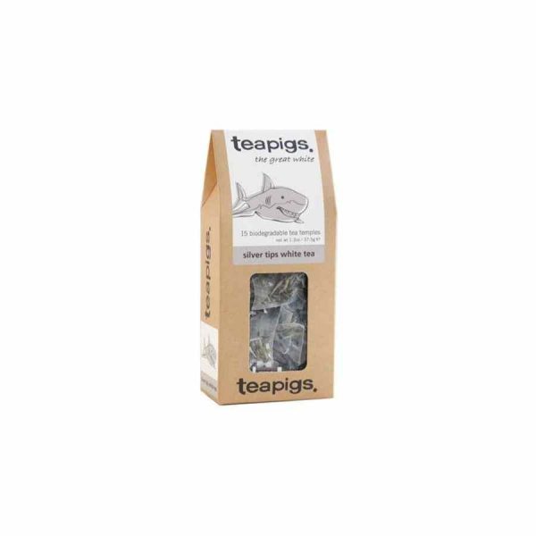 Teapigs Silver Tips White Tea 15 Tea Bags - Premium quality white tea bags for a luxurious tea experience at home, 15 count