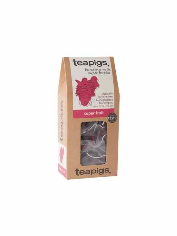 Teapigs Super Fruit Tea Bags - Delicious and Energizing Blend of Premium Fruits in Convenient Tea Bags for an Exquisite Tea Experience