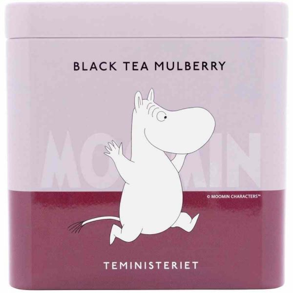 Premium Teministeriet Moomin Black Tea Mulberry Loose Tea 100g - Exquisite blend of black tea infused with sweet mulberry flavors for a delightful brew