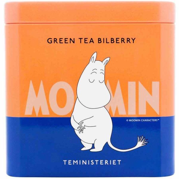 Premium Teministeriet Moomin Green Tea Blueberry Loose Tea 100 g - Delightful blend of green tea with vibrant blueberry notes for a refreshing sip