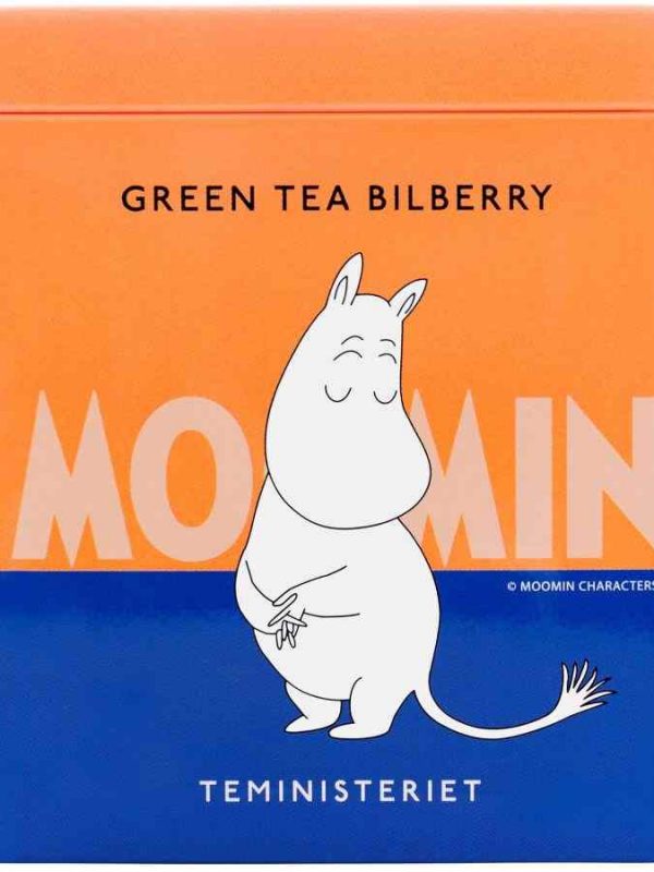 Premium Teministeriet Moomin Green Tea Blueberry Loose Tea 100 g - Delightful blend of green tea with vibrant blueberry notes for a refreshing sip