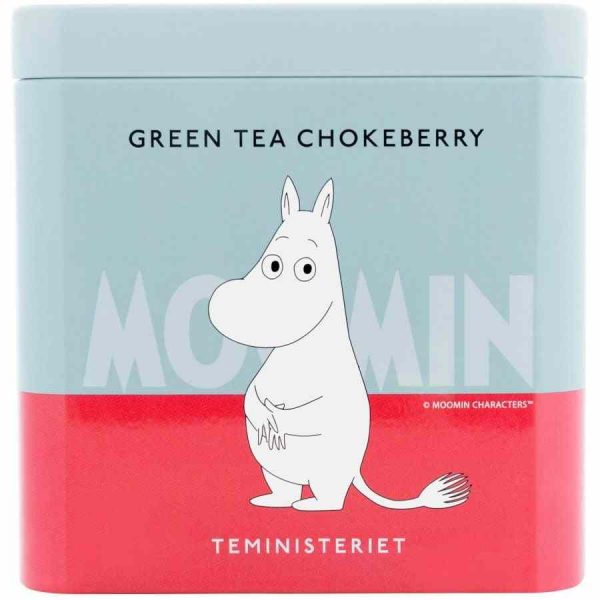 Premium Teministeriet Moomin Green Tea with Chokeberry Loose Leaf 100g - Exquisite blend for a delightful tea experience.