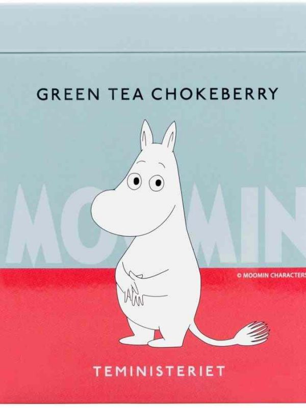 Premium Teministeriet Moomin Green Tea with Chokeberry Loose Leaf 100g - Exquisite blend for a delightful tea experience.