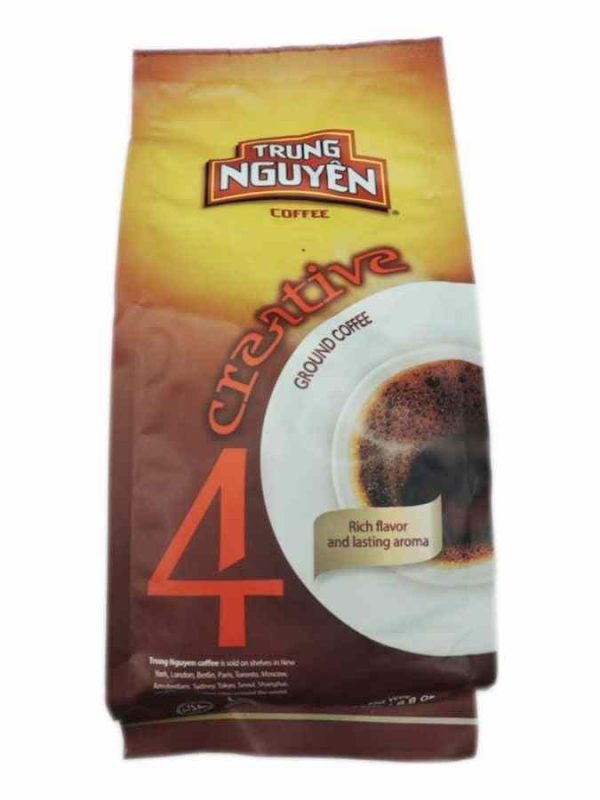 Indulge in the rich aroma of Trung Nguyen Creative 4 ground Vietnamese coffee 250g - a premium coffee experience delivered to your doorstep!