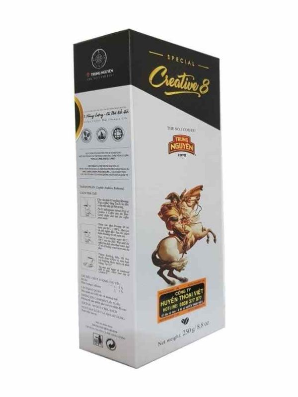 Delightful Trung Nguyen Creative 8 ground Vietnamese coffee 250 g - Rich aroma and authentic taste - Buy now for a flavorful experience!
