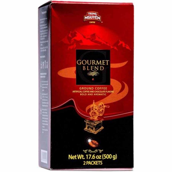 Indulge in the rich aroma and flavor of Trung Nguyen Gourmet Blend Ground Vietnamese Coffee 500g - the perfect choice for coffee lovers worldwide!