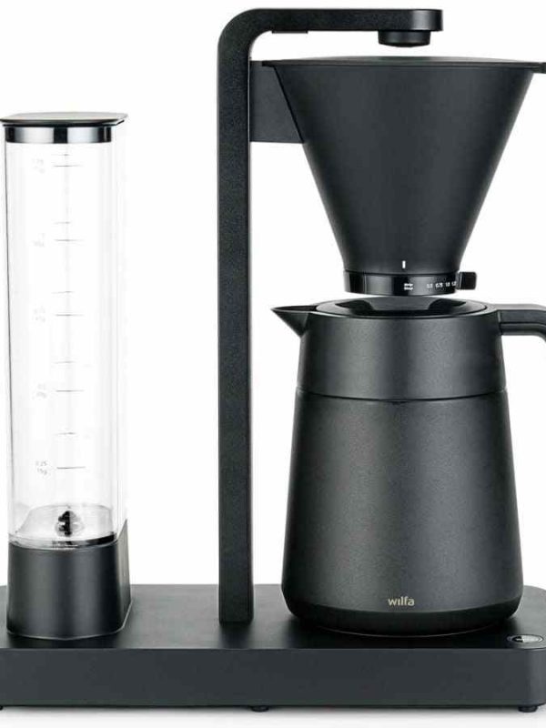 Wilfa Performance Thermo CM9B-T125 1.25 l coffee machine in sleek black design for luxurious brewing experience