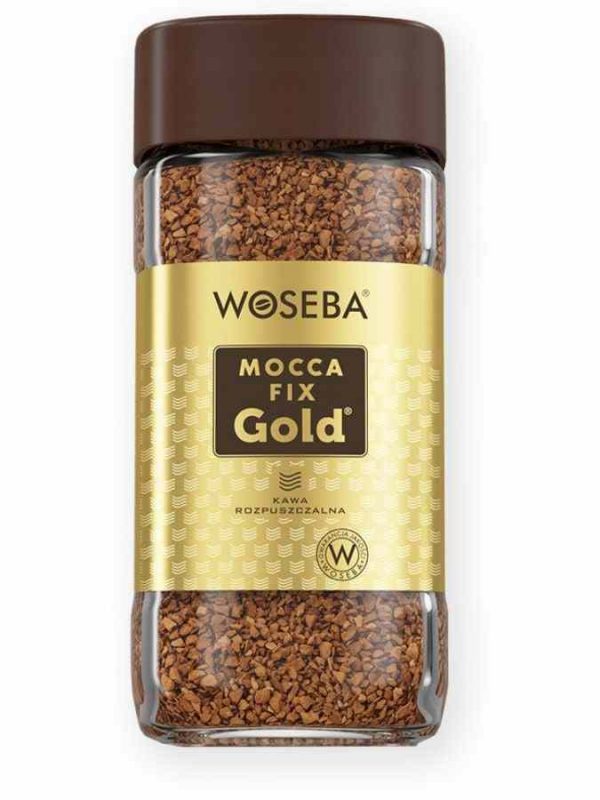 Indulge in the rich flavor of Woseba Mocca Fix Gold Instant Coffee 100g. Enjoy premium quality coffee at your fingertips - buy now!