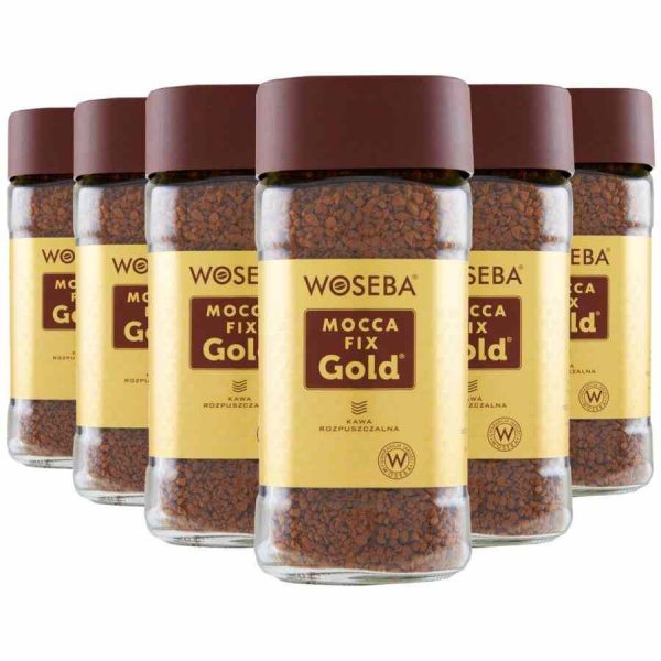 Experience premium taste with Woseba Mocca Fix Gold Instant Coffee 6 x 100g. Indulge in rich flavors and convenience with every sip. Buy now!